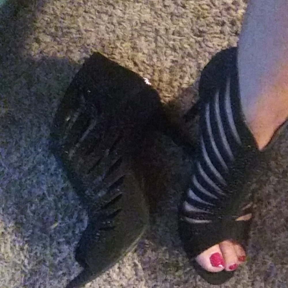 Open toe heels